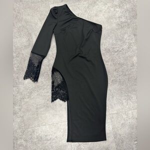Lace One-Shoulder Dress